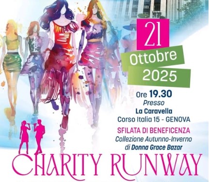 Moda e solidarietà a Genova: il 21 ottobre la "Charity Runway" a sostegno del Gaslini