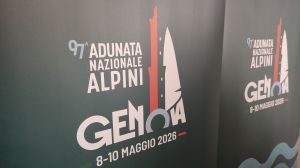 Adunata degli Alpini, attese 400mila persone  a Genova. Lanterna, Biosfera e penna nera formano il logo dell'evento 