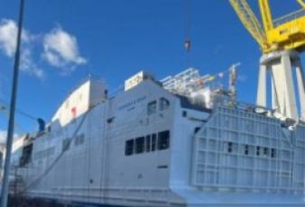 Sicilia: pronto per il varo il traghetto per le Pelagie e Pantelleria