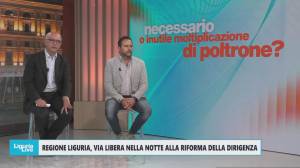 Regione Liguria, riforma dirigenziale: confronto Campora - Sanna a Telenord sul nuovo assetto