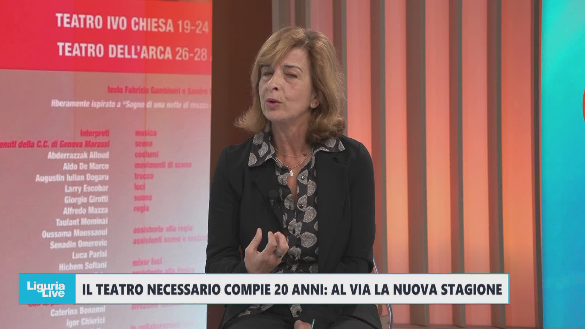 Il Teatro Necessario compie 20 anni: presidente Mirella Cannata illustra nuova stagione a Telenord