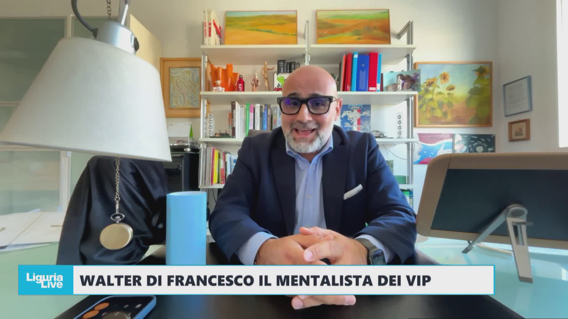 Walter Di Francesco, il mentalista dei vip, svela i suoi segreti a Telenord