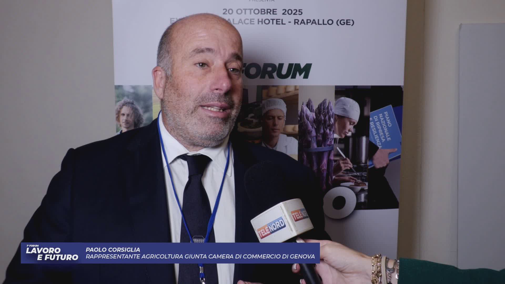 Primo Forum 'Lavoro e Futuro', Paolo Corsiglia (Cciaa Genova): “Genova Liguria Gourmet dà valore a territorio e porta eccellenze nel mondo"