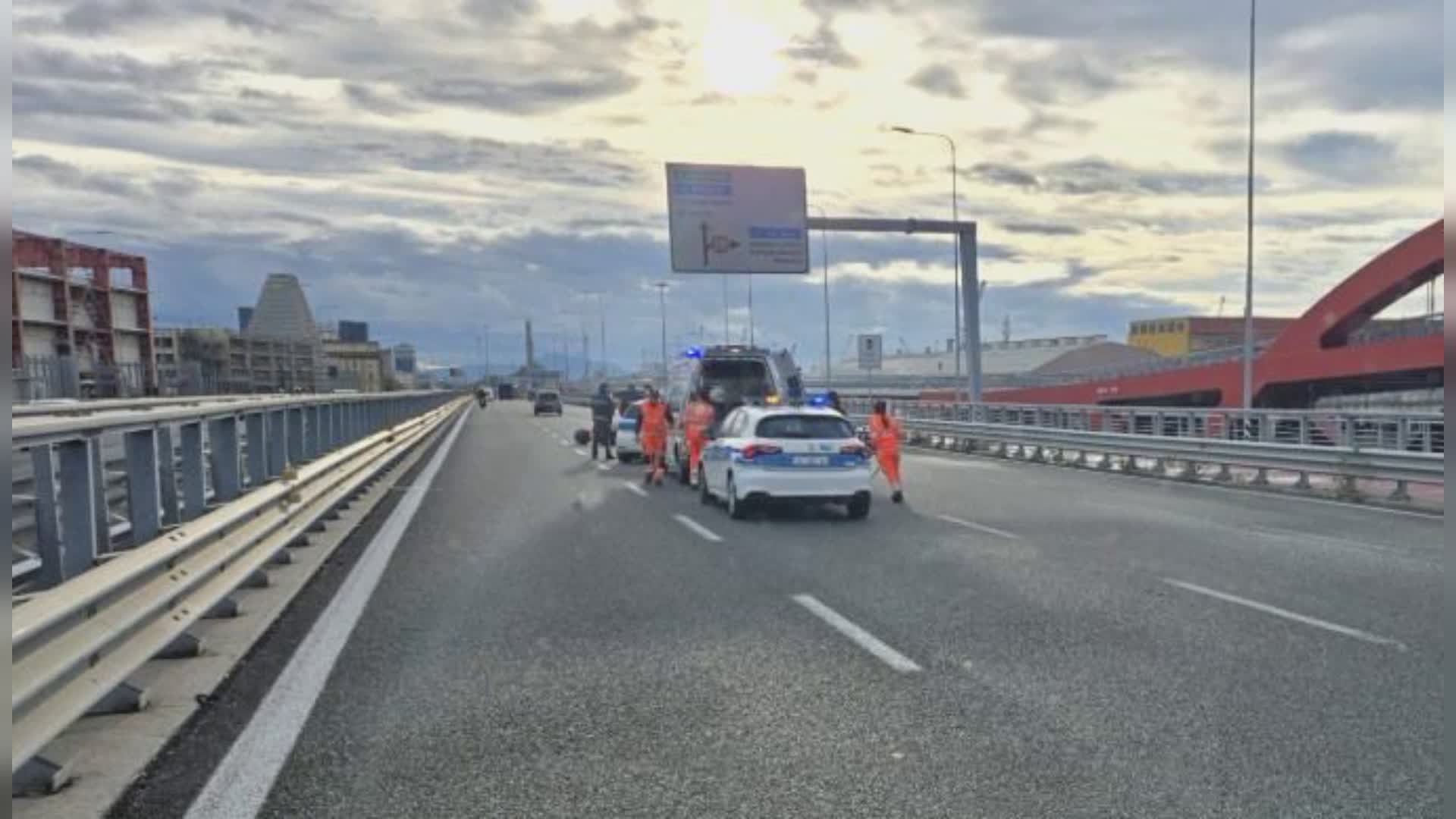 Genova: incidente sulla Guido Rossa, problemi al traffico in direzione Levante