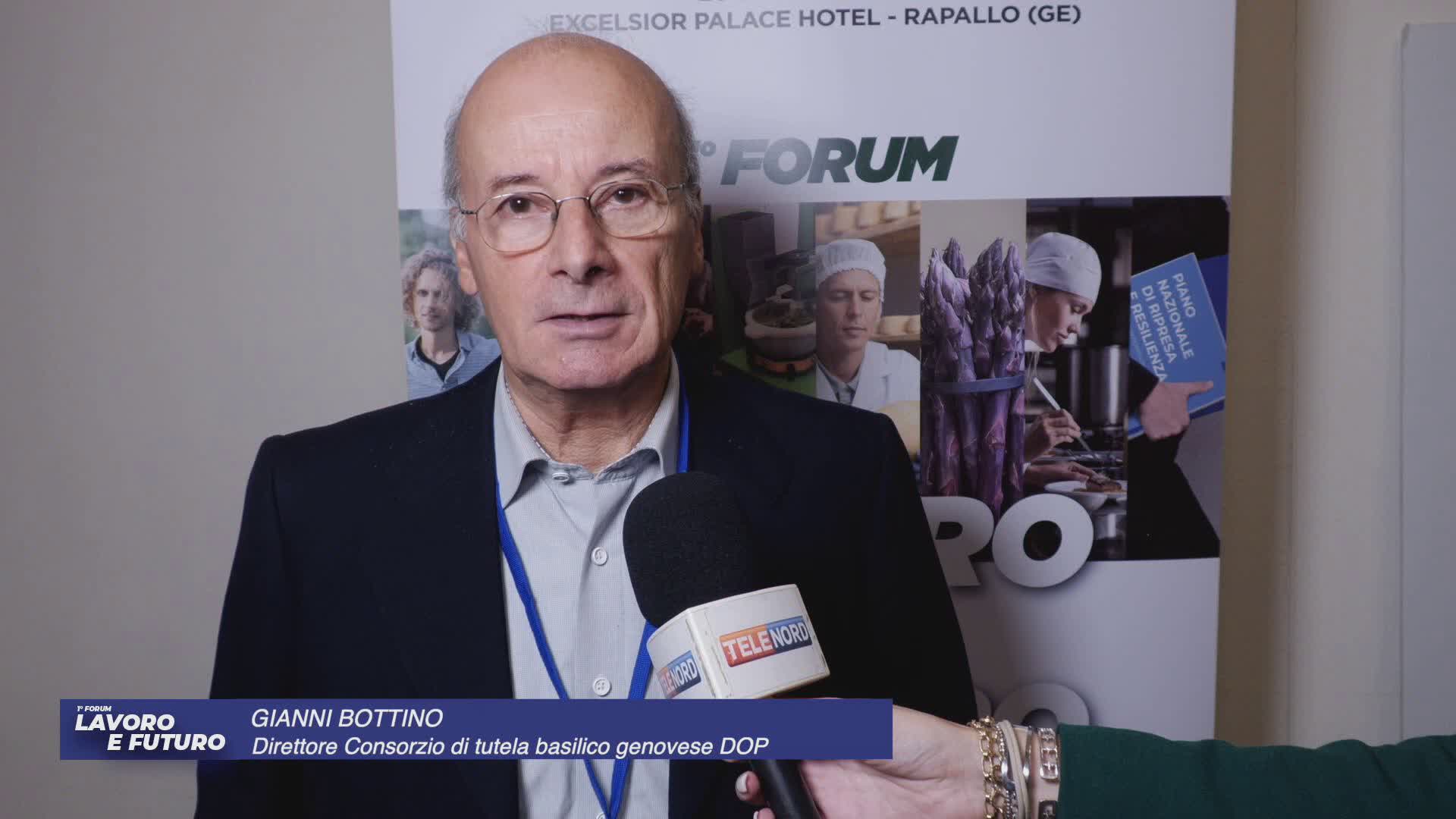 Forum 'Lavoro e Futuro' di Telenord, Gianni Bottino (Consorzio basilico genovese dop): "Prodotti tipici, opportunità concreta di lavoro"