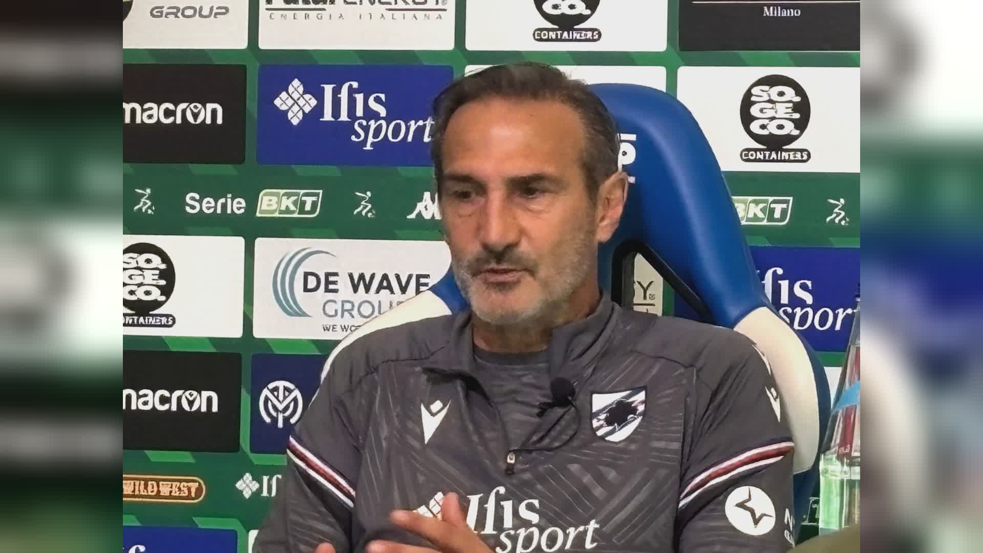 Sampdoria, Gregucci: "Secondo tempo di cuore, c'è da soffrire tutti insieme"
