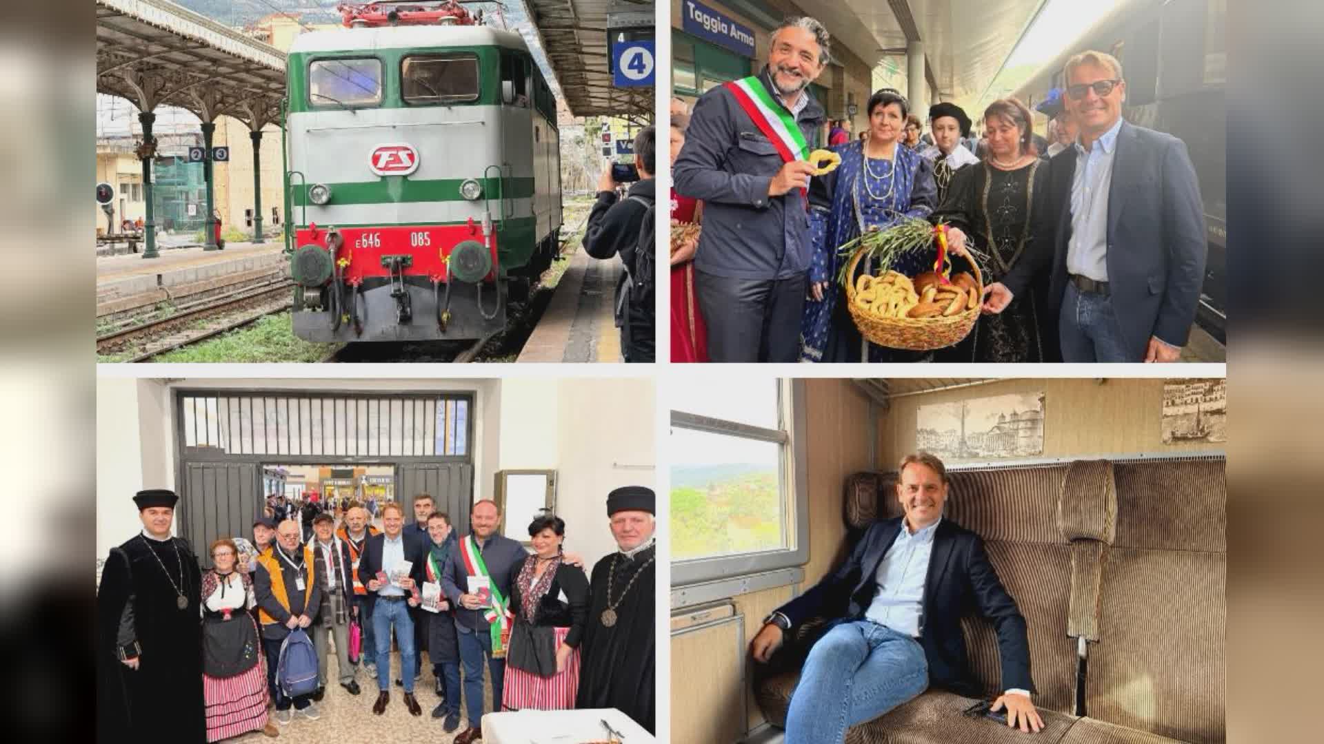 Treno storico Genova-Ventimiglia: oltre 200 viaggiatori per celebrare i cent'anni del Dopolavoro Ferroviario