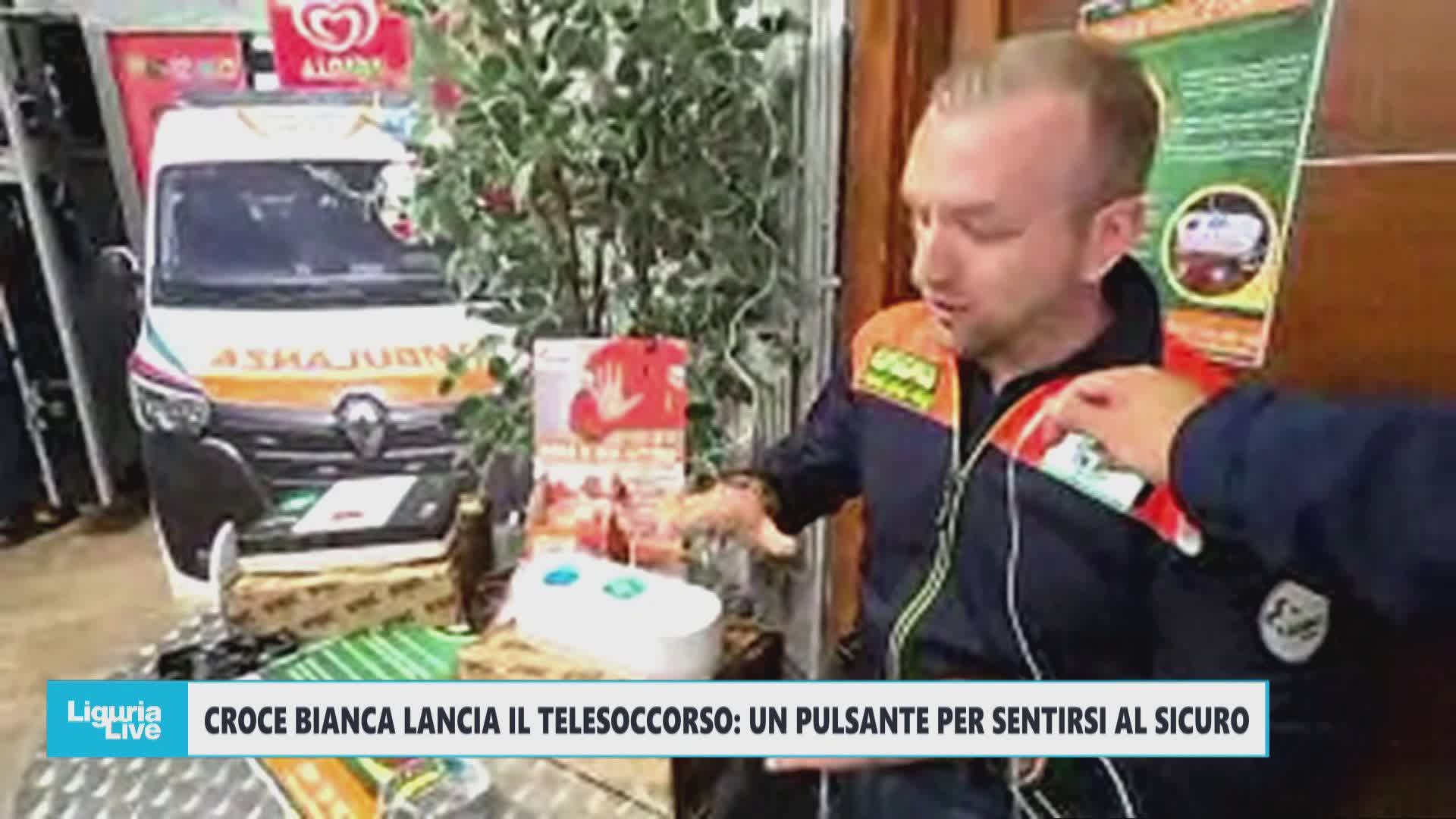 Croce Bianca genovese presenta a Telenord il telesoccorso: un pulsante per sentirsi al sicuro