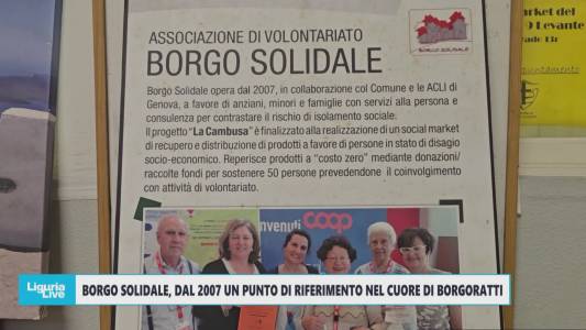 Telenord alla scoperta di Borgo Solidale, dal 2007 un punto di riferimento nel cuore di Borgoratti