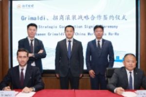 Gruppo Grimaldi e China Merchants Shenzhen RoRo Shipping siglano accordo di cooperazione