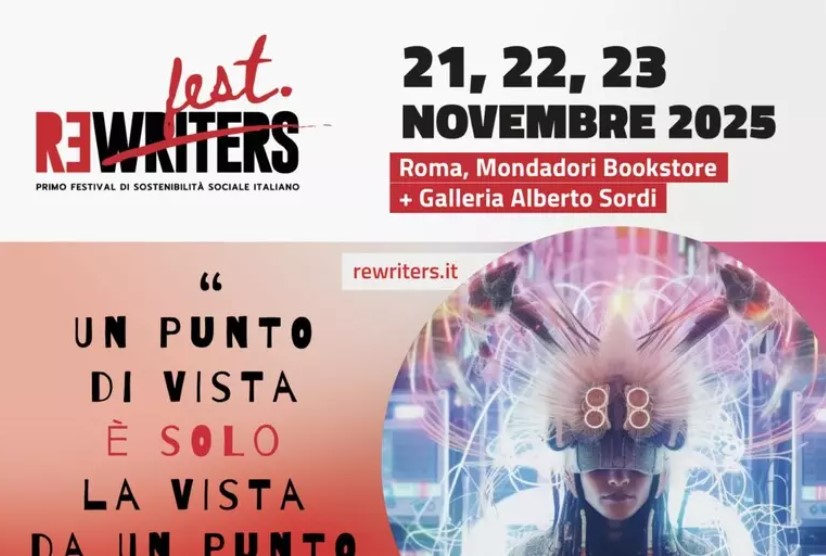 ReWriters Fest, a Roma torna il festival della sostenibilità sociale dal 21 al 23 novembre