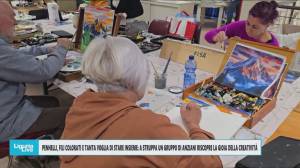 Pennelli, fili colorati e creatività: a Telenord gli anziani di Struppa che riscoprono il piacere di stare insieme