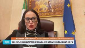 Foto di donne famose manipolate con l’IA, a Telenord Martina Semenzato (presidente commissione femminicidio)