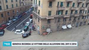 Genova ricorda le vittime delle alluvioni del 2011 e 2014