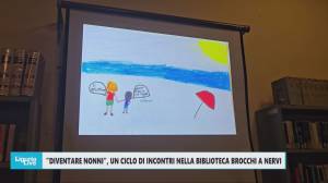 Telenord alla Biblioteca Brocchi di Nervi per raccontare il ciclo di incontri 'Diventare nonni'