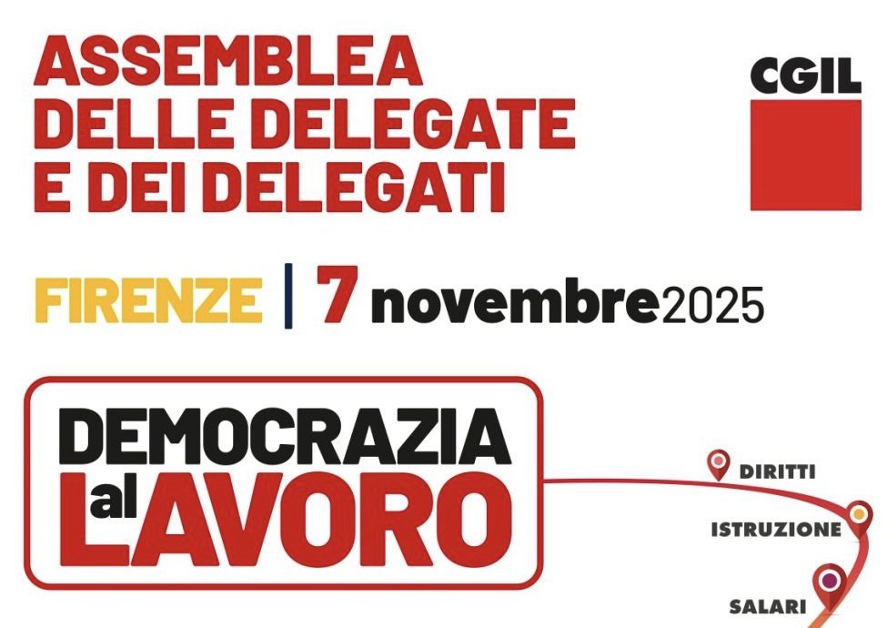 Cento delegate Cgil Liguria a Firenze, confronto sulla legge di Bilancio e la precarietà del lavoro
