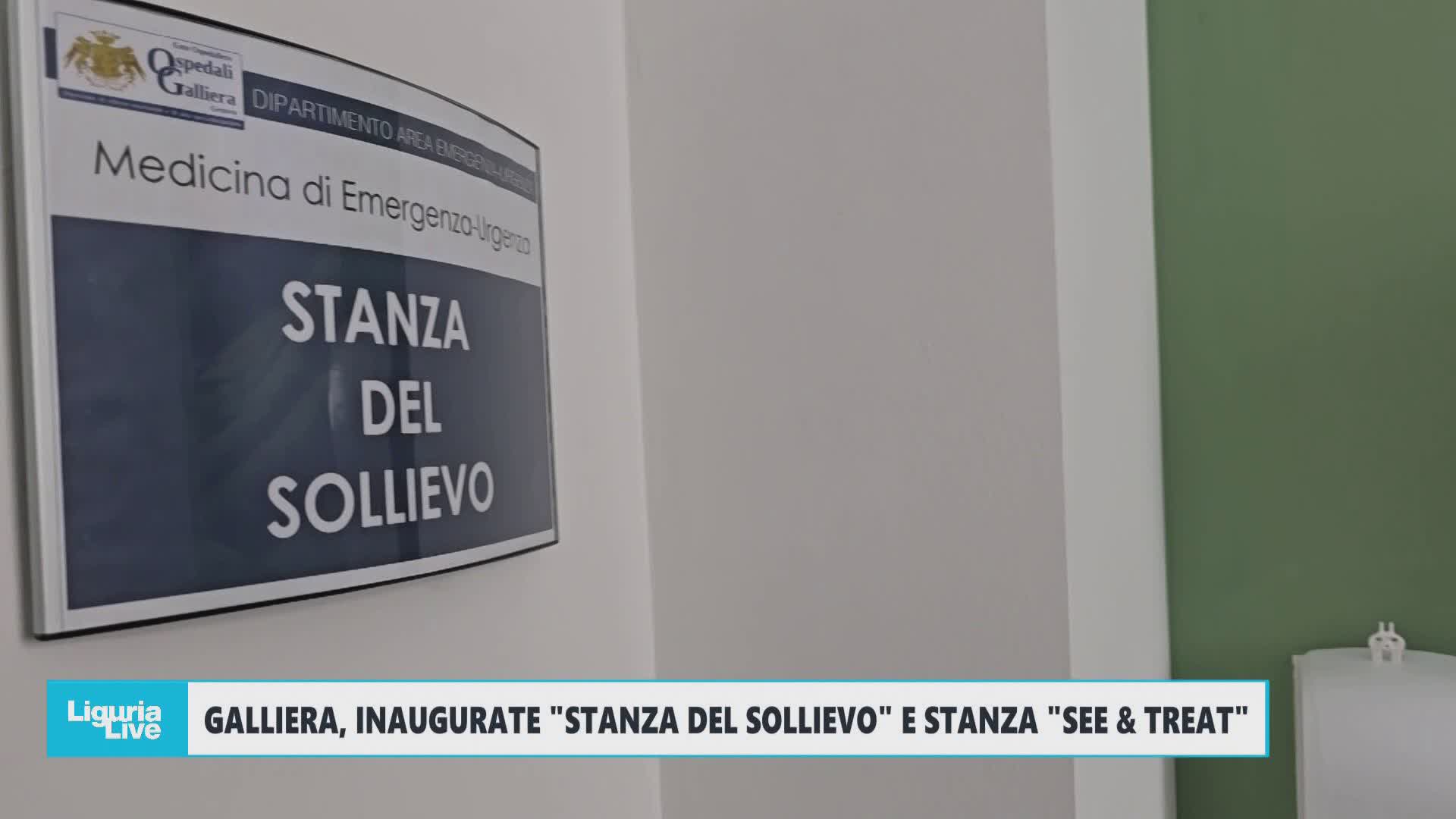 Ospedale Galliera, Telenord alla scoperta della ‘Stanza del Sollievo’ e della stanza ‘See & Treat’