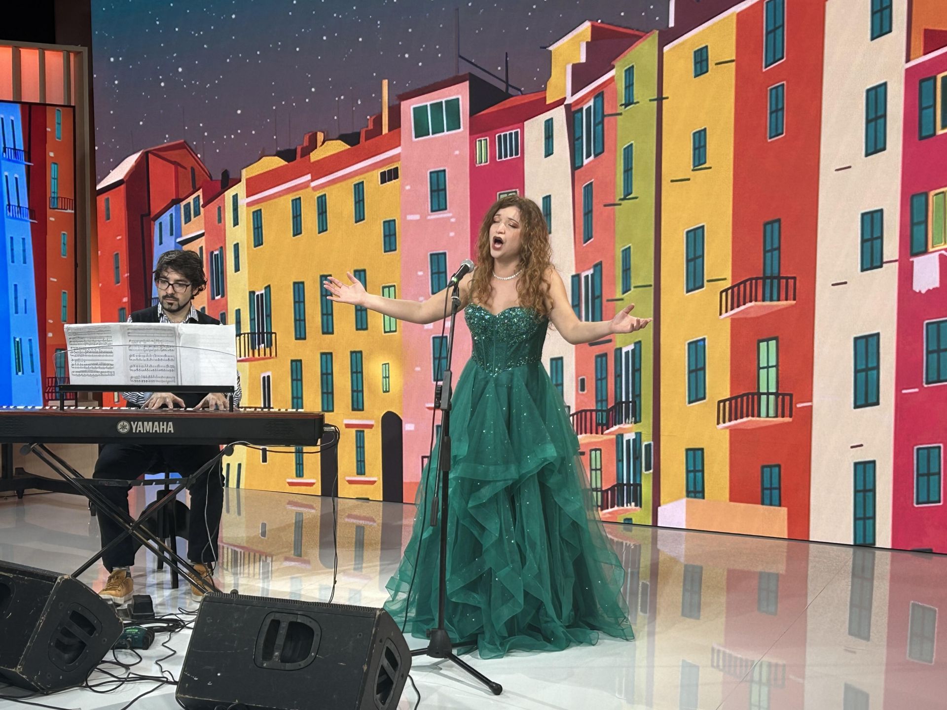 L'emozionante Ave Maria in genovese del soprano Celle con il maestro Pellegrini a Scignoria!