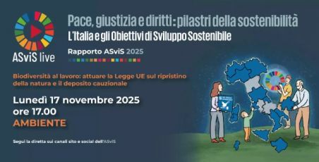 ASviS Live, il 17 novembre focus su biodiversità e riciclo: come attuare la Legge Ue sul ripristino della natura