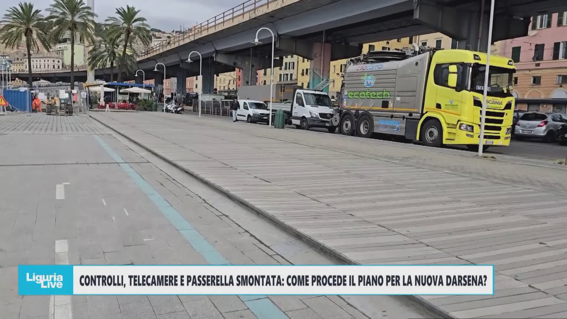 Controlli, telecamere e passerella smontata: il punto sui lavori alla nuova Darsena