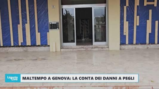 Maltempo a Genova: i danni a Pegli