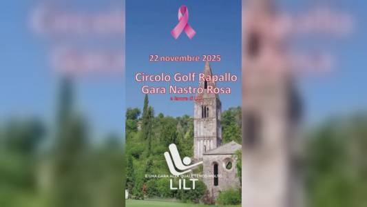 Golf, gara "Nastro Rosa" per la Lilt al Circolo di Rapallo