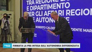 Liguria: Calderoli e Bucci firmano pre-intesa su autonomia. Soddisfazione del centrodestra, critiche dall'opposizione