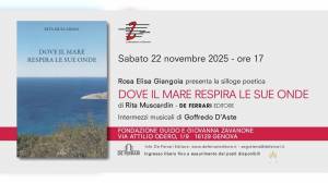 Poesia: "Dove il mare respira le sue onde", l'opera di Rita Muscardin in vetrina sabato 22 alla Fondazione Zavanone