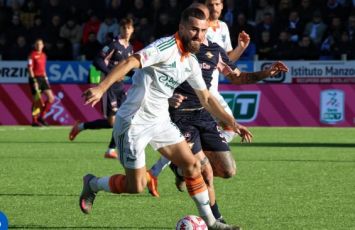 Virtus Entella fa tremare il Palermo: a Chiavari finisce 1-1