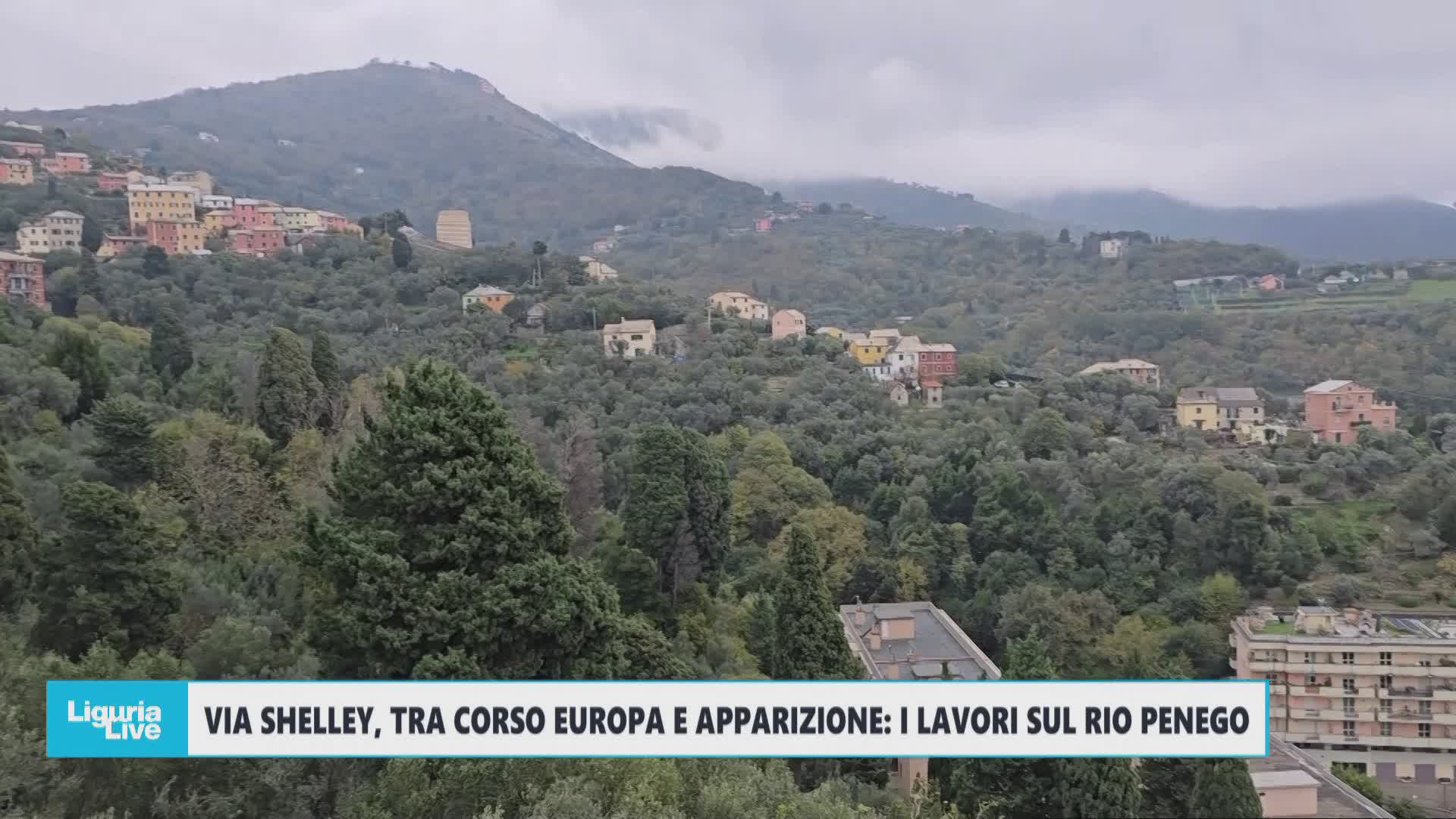 Genova, via Shelley tra Corso Europa e Apparizione: proseguono i lavori sul Rio Penego