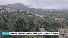 Genova, via Shelley tra Corso Europa e Apparizione: proseguono i lavori sul Rio Penego