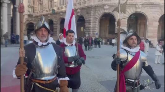 Genova, corteo storico per la 36esima edizione dei Mercatini di San Nicola: si aprono i festeggiamenti