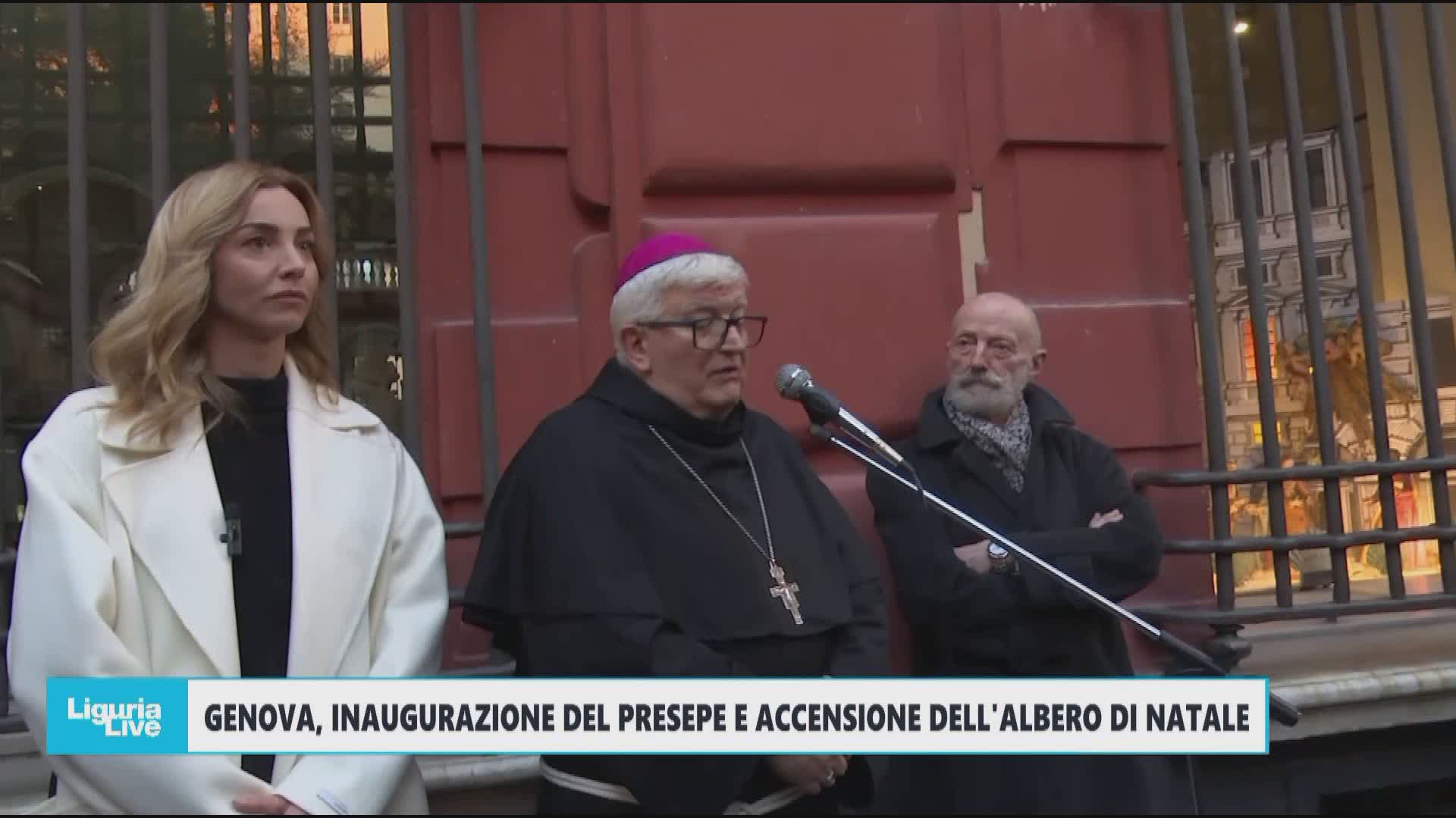 Genova: inaugurato il presepe a Palazzo Rosso dalla sindaca Salis con la benedizione di padre Tasca