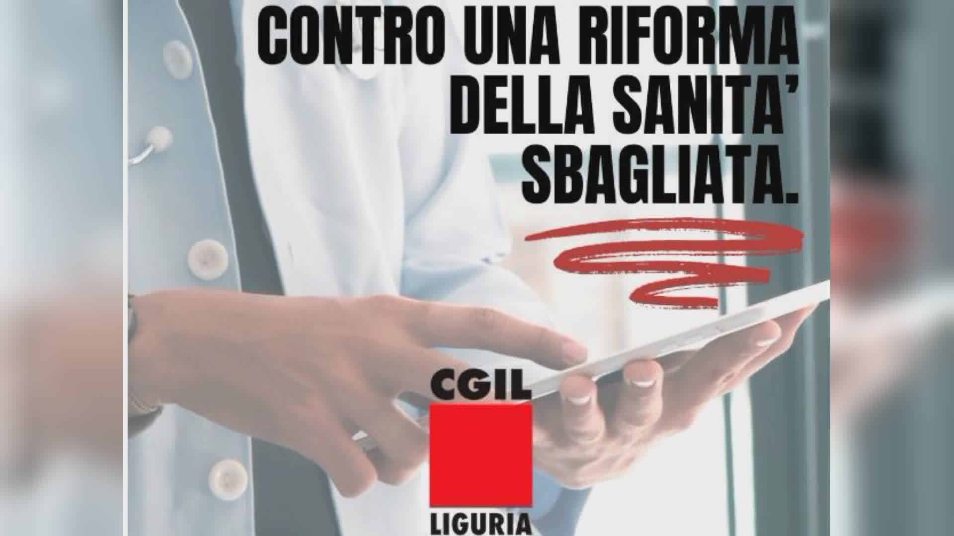 Cgil e Cisl Liguria annunciano presidio contro la riforma regionale della sanità