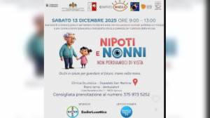 Screening gratuiti per nonni e nipoti: a San Martino il 13 dicembre giornata dedicata alla prevenzione visiva