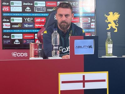Genoa, De Rossi: "L'Inter può umiliarti, ma noi vogliamo giocare senza paura e fare punti. Ostigard out"