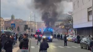 Genoa-Inter, tafferugli tra tifosi all'esterno dello stadio Ferraris