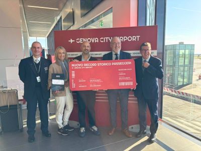 Genova: aeroporto da record, superati i passeggeri del 2019