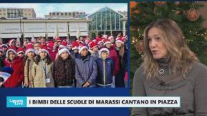 Genova, i bimbi delle scuole di Marassi cantano in piazza