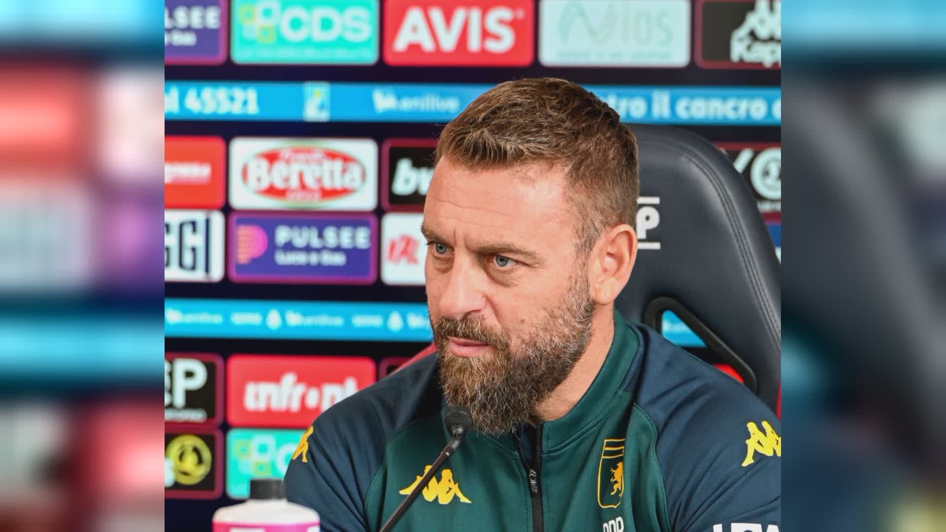 Il Genoa sfida l'Atalanta, De Rossi: "Speriamo di dare una gioia ai nostri tifosi"