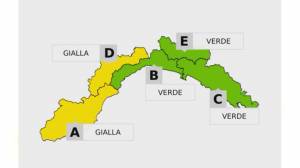 Maltempo in Liguria, allerta gialla lunedì 2 nel pomeriggio su Ponente imperiese e savonese