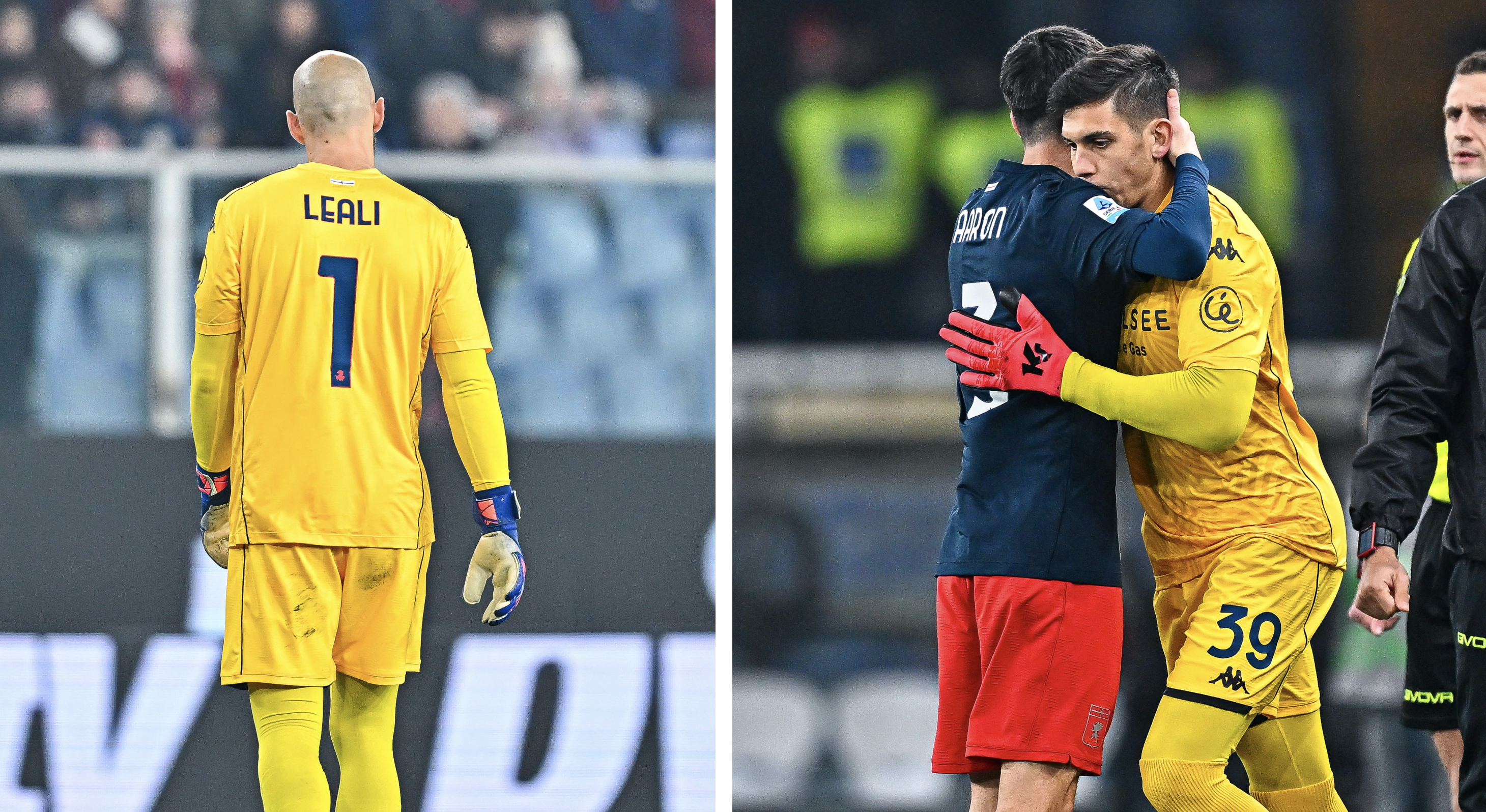 Genoa beffato 0-1: dopo una gara intera in dieci per il 'rosso' a Leali in apertura, cede all'Atalanta solo al 94'