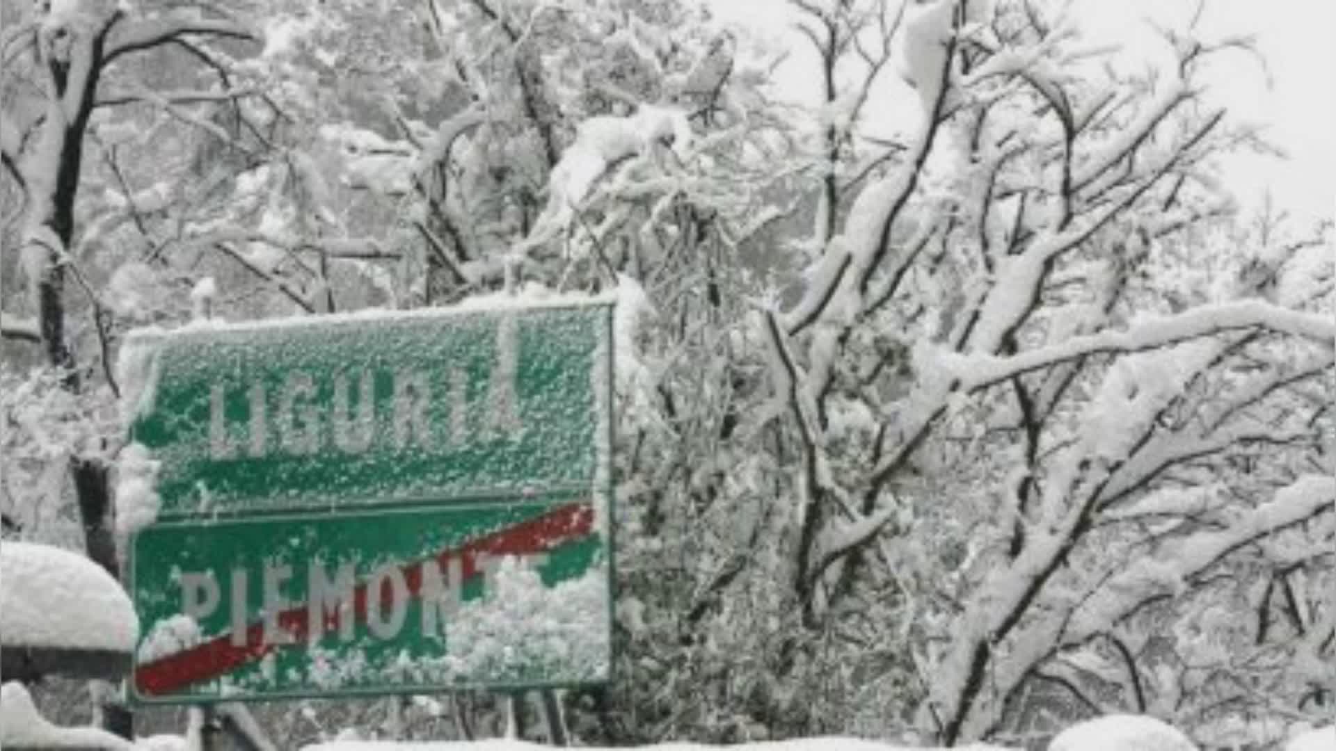Liguria: allerta neve prolungata fino alla mattina di Santo Stefano sui versanti padani di Ponente