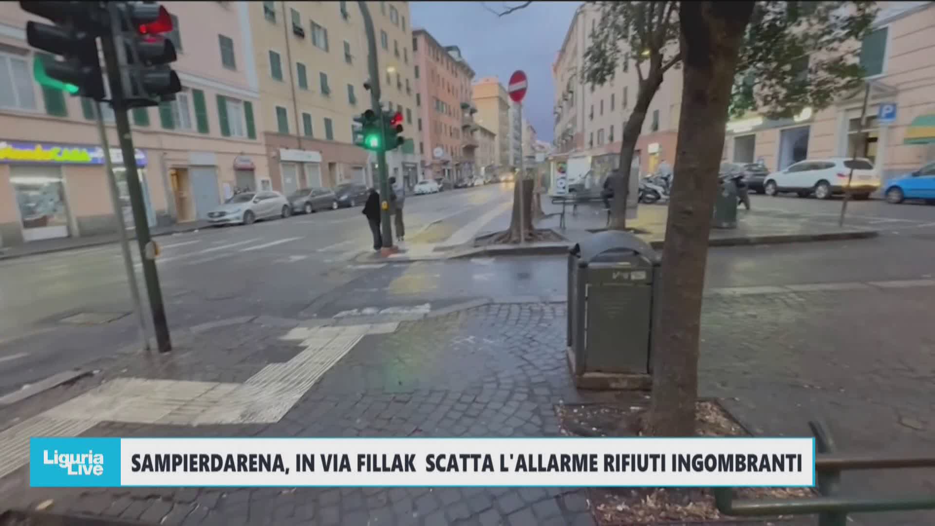 Sampierdarena, allarme rifiuti ingombranti in via Fillak
