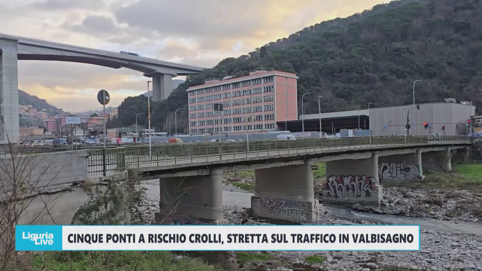 Cinque ponti a rischio crollo, stretta sul traffico in Val Bisagno