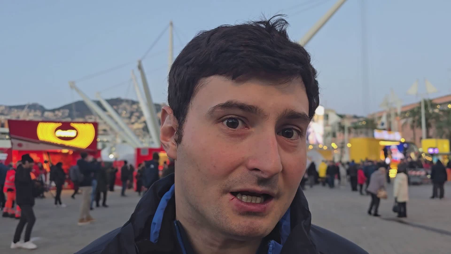 Fiamma Olimpica a Genova, Bocciardo: "Che gioia quando a Parigi feci baciare la medaglia a mio figlio"
