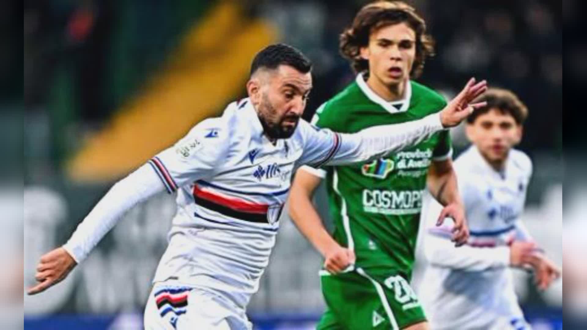 Sampdoria sconfitta 2-1 ad Avellino, non bastano il solito Coda e gli esordi di Esposito e Brunori