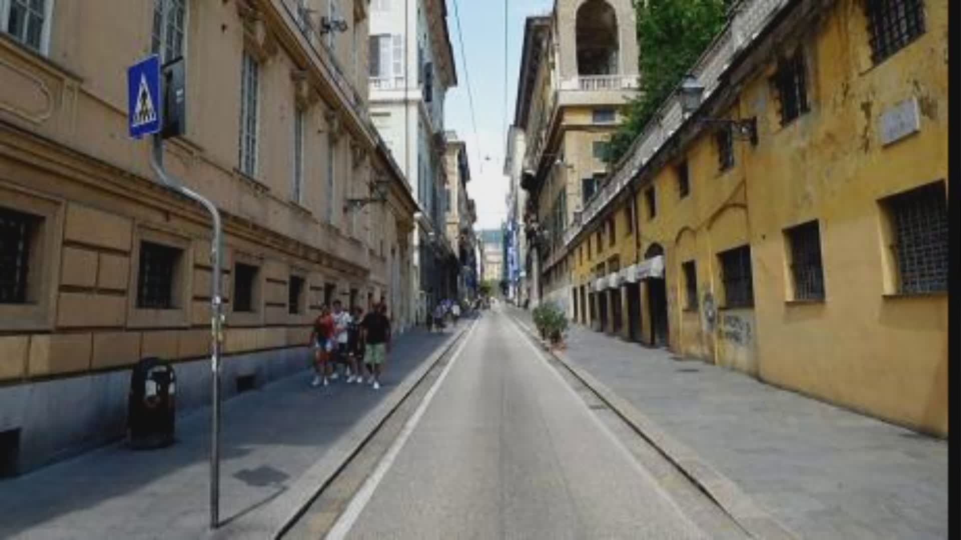 Genova, Via Balbi: riapre al transito dei veicoli autorizzati