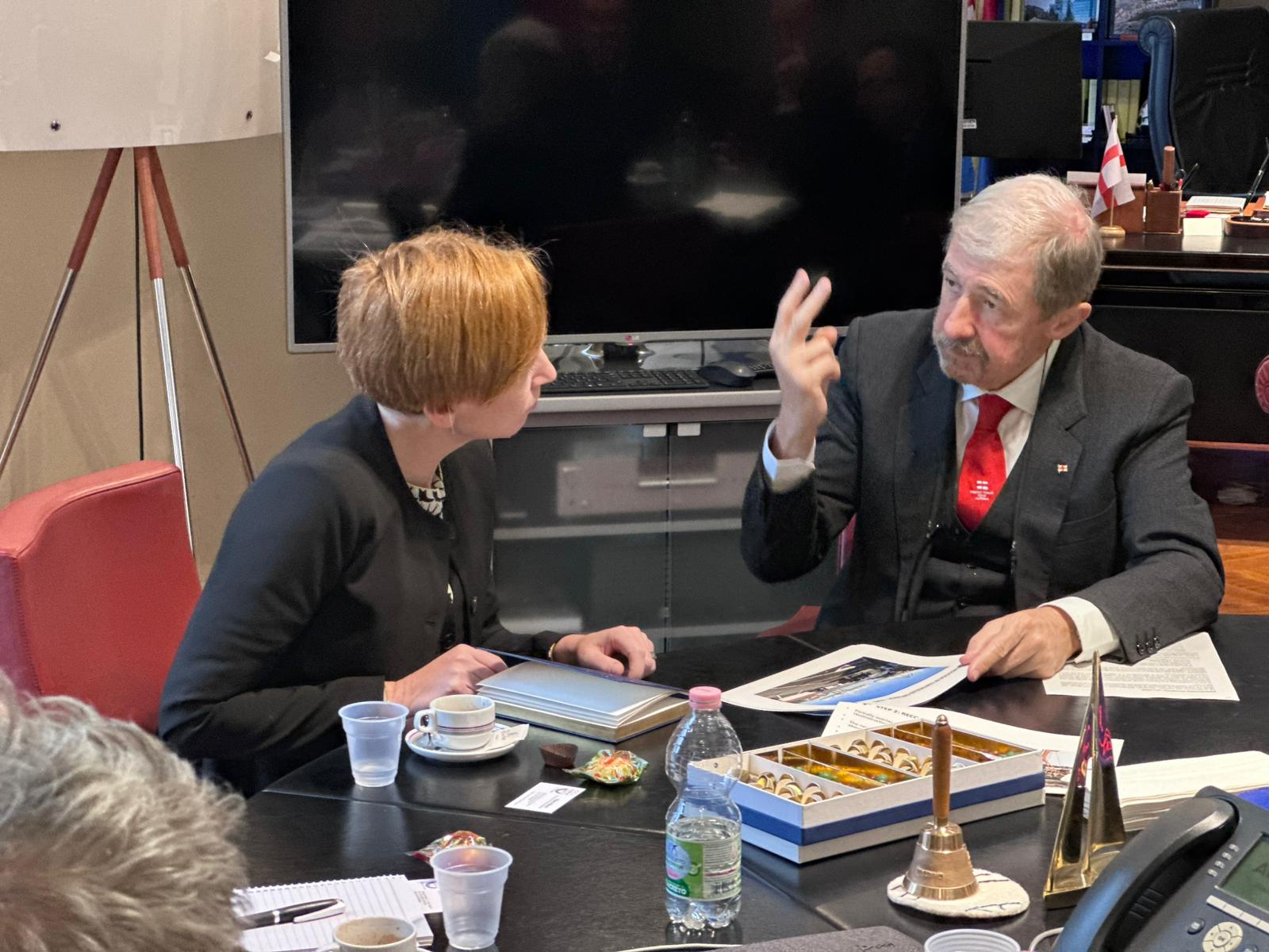 Bucci incontra delegazione neozelandese e ripercorre la ricostruzione del Morandi