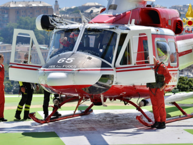 Ventimiglia: cane da caccia cade in canalone, salvato dai vigili del fuoco